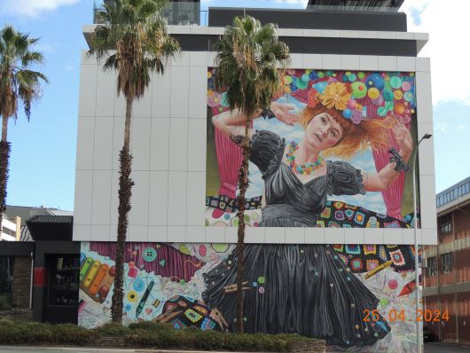 Murial next to Jam Factory in Adelaide